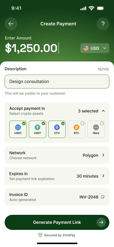 Create payment
